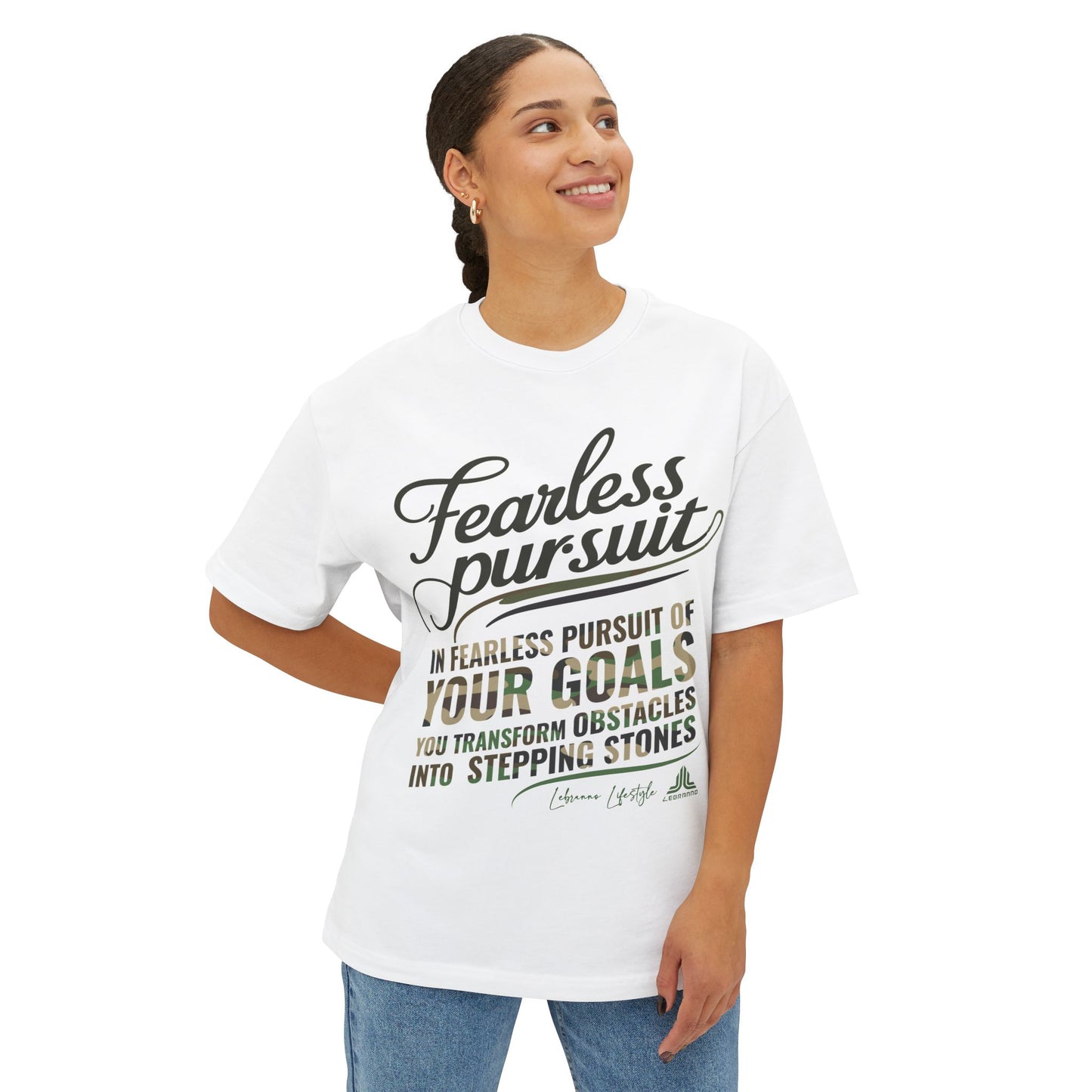 Fearless Pursuit Graphic Tee — "Fearless Pursuit of Your Goals" Motivational Shirt