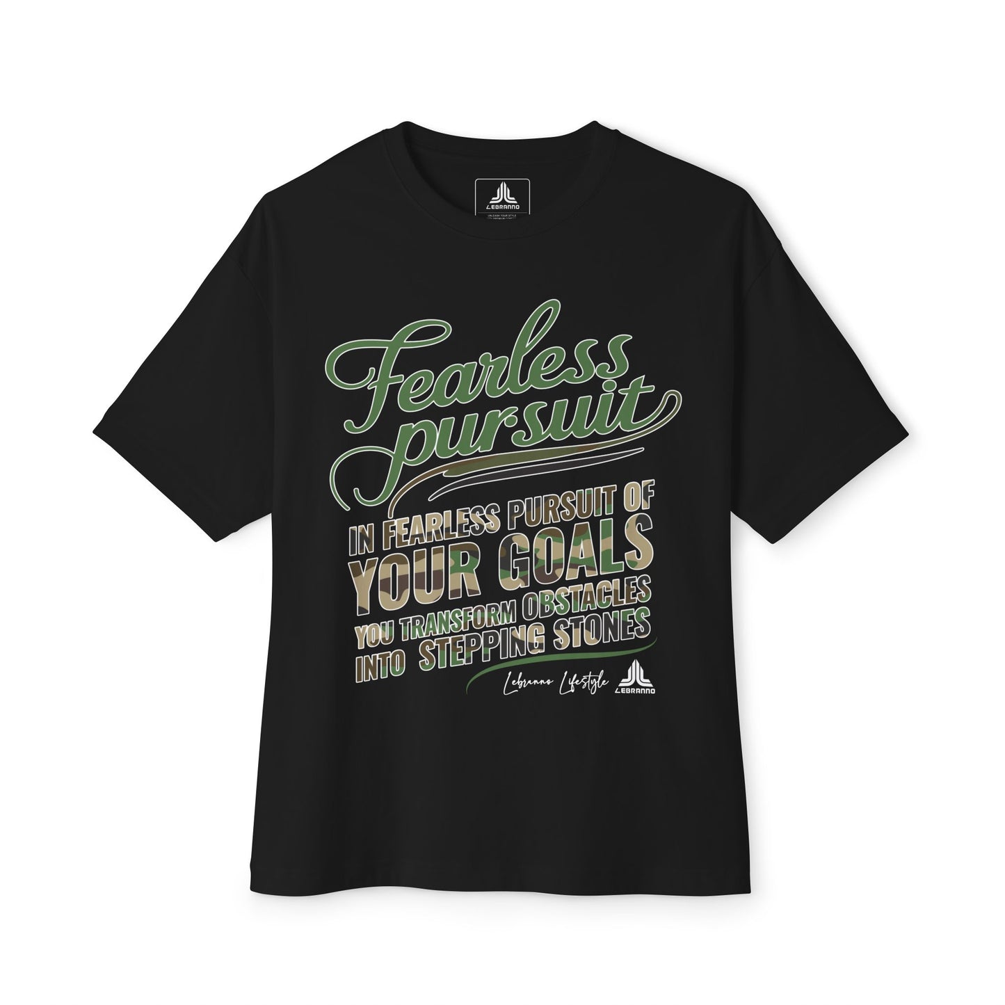 Fearless Pursuit Graphic Tee — "Fearless Pursuit of Your Goals" Motivational Shirt