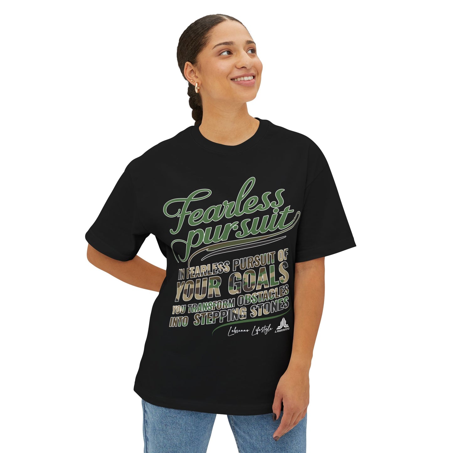 Fearless Pursuit Graphic Tee — "Fearless Pursuit of Your Goals" Motivational Shirt