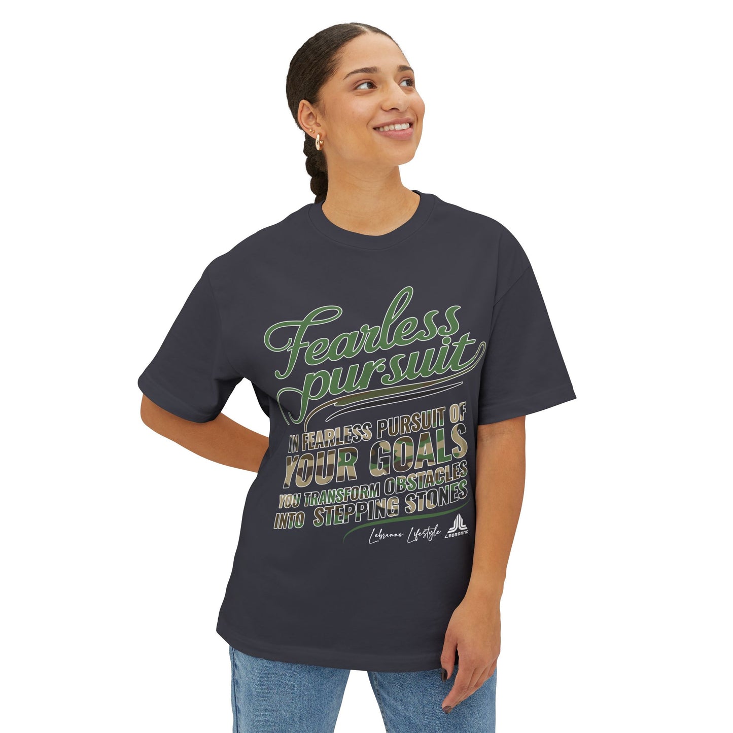 Fearless Pursuit Graphic Tee — "Fearless Pursuit of Your Goals" Motivational Shirt