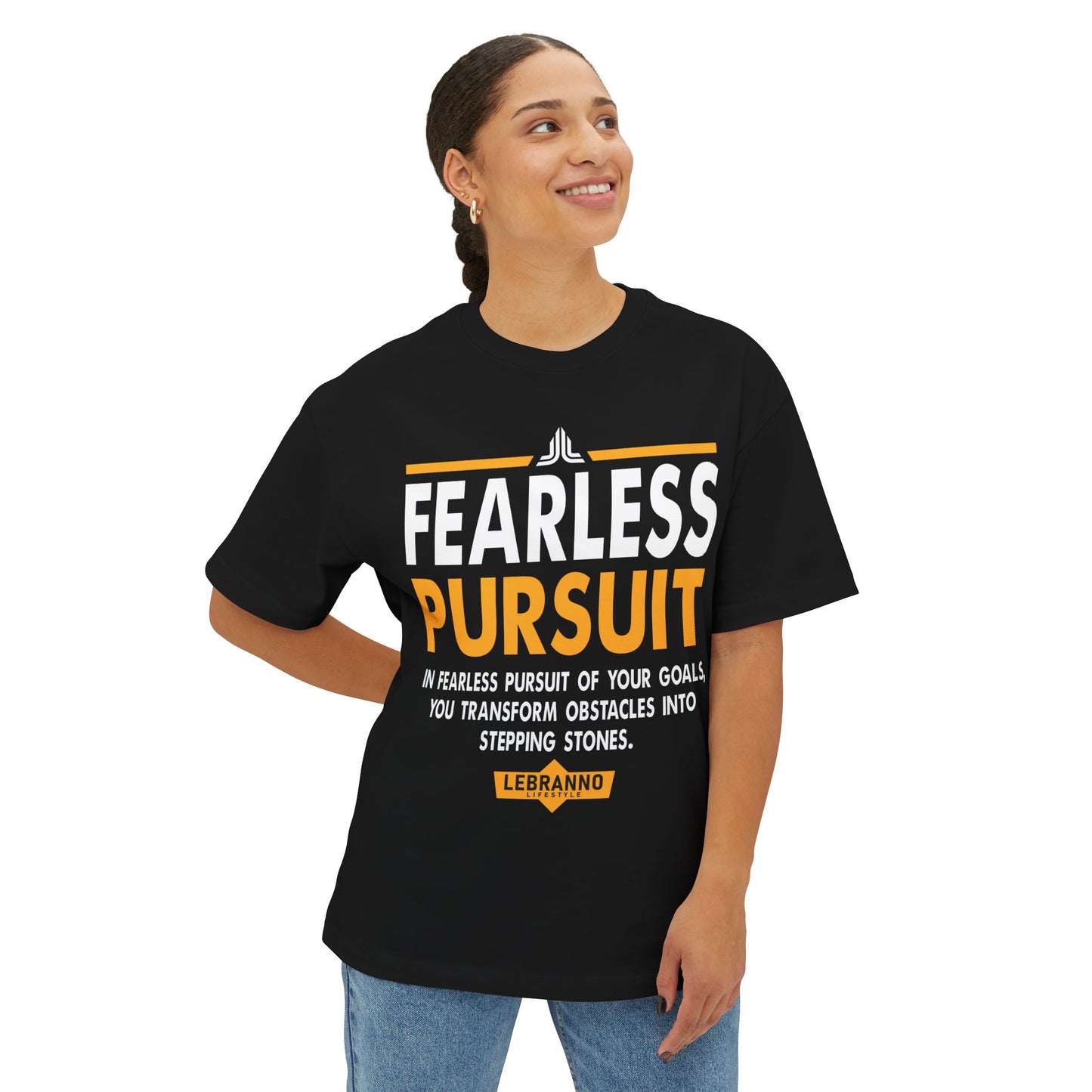 Fearless Pursuit Tee — Motivational Graphic T-Shirt
