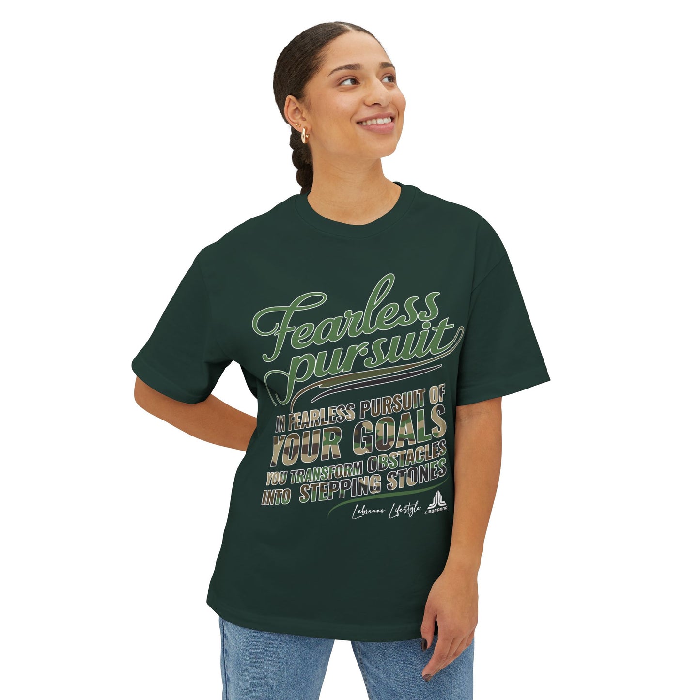 Fearless Pursuit Graphic Tee — "Fearless Pursuit of Your Goals" Motivational Shirt