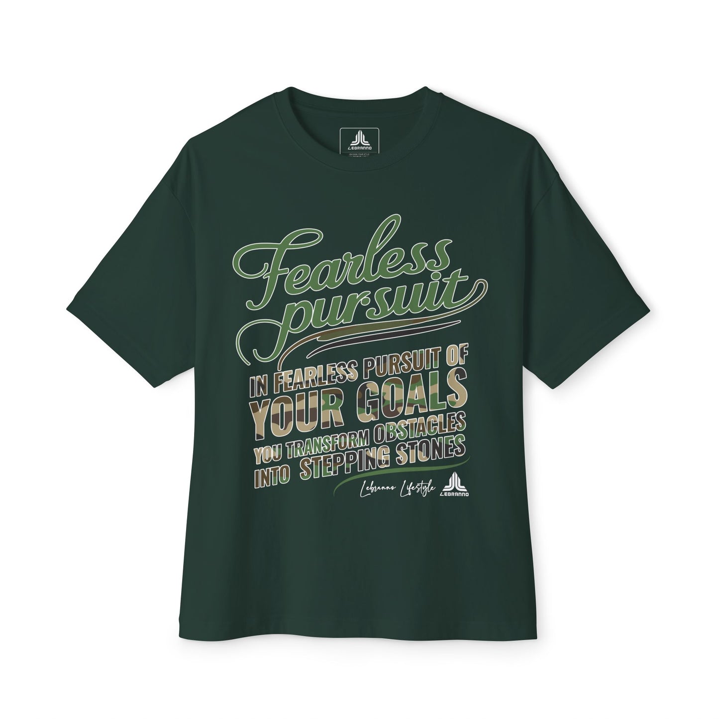 Fearless Pursuit Graphic Tee — "Fearless Pursuit of Your Goals" Motivational Shirt