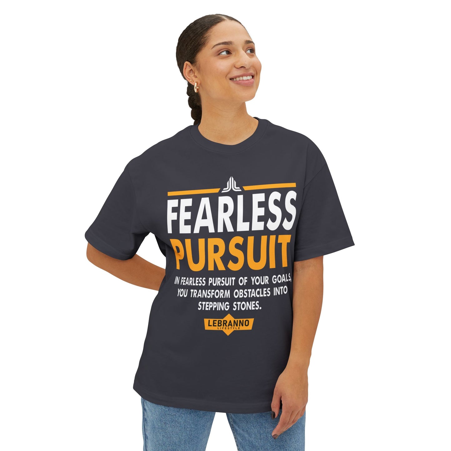 Fearless Pursuit Tee — Motivational Graphic T-Shirt