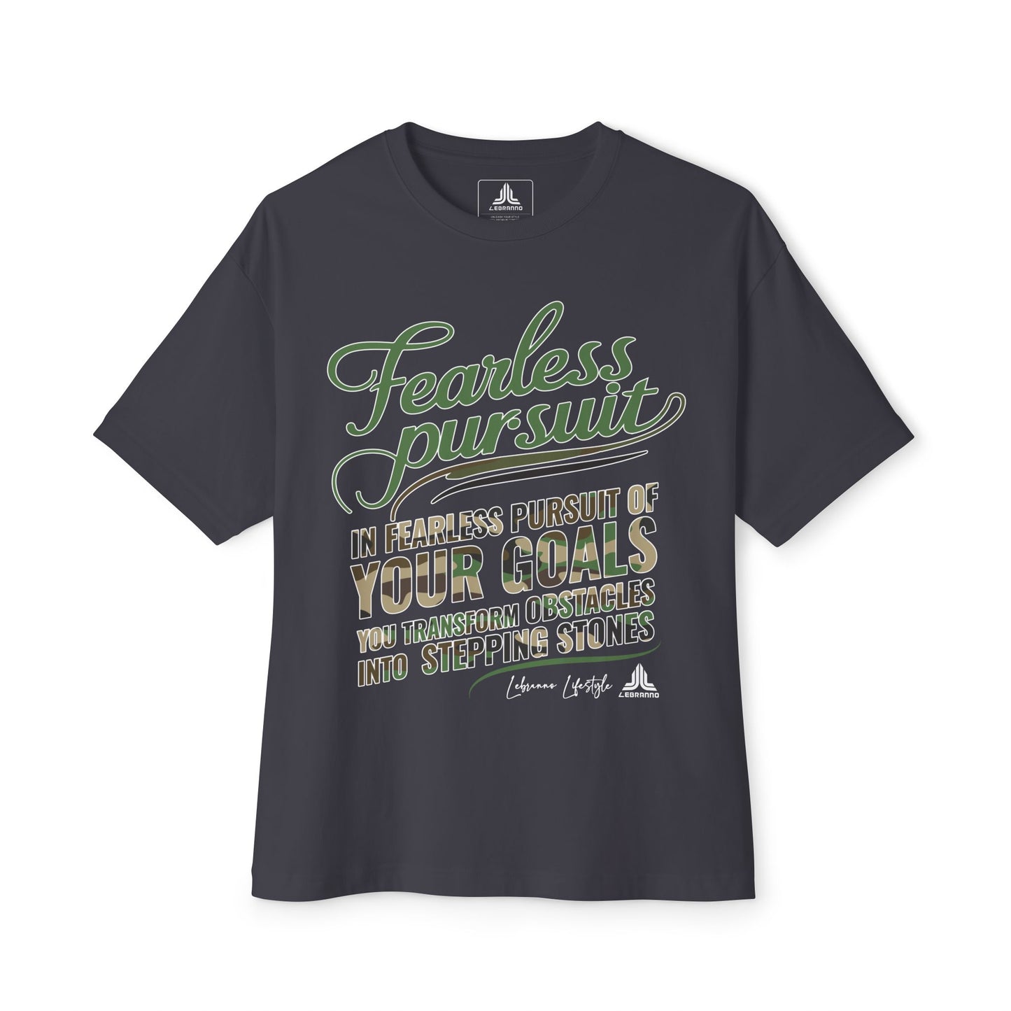 Fearless Pursuit Graphic Tee — "Fearless Pursuit of Your Goals" Motivational Shirt