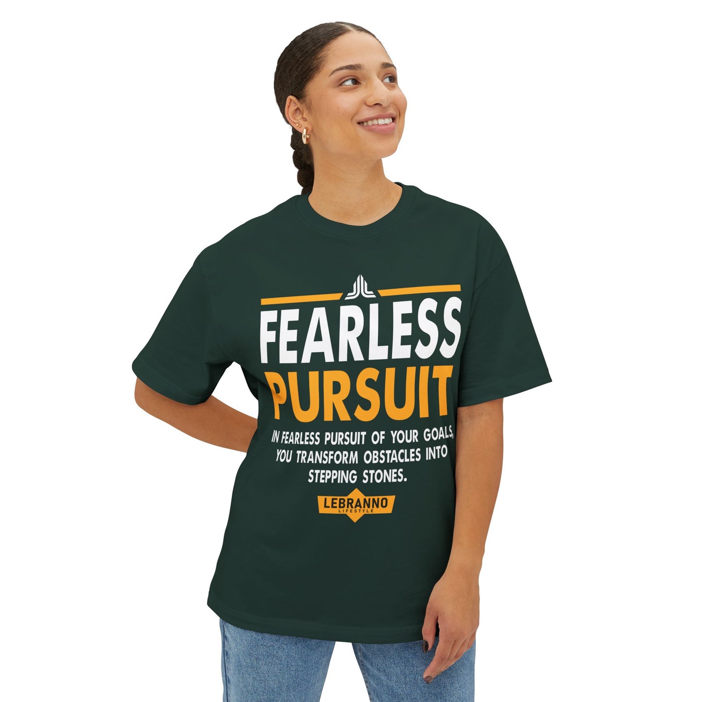 Fearless Pursuit Tee — Motivational Graphic T-Shirt